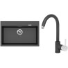 Set Sinks (dřez Maximo 780 Metalblack 74 + baterie Mix 35 Metalblack 74)
