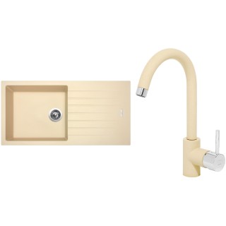 Set Sinks (dřez Perfecto 1000 Sahara 50 + baterie Mix 35 Sahara 50)