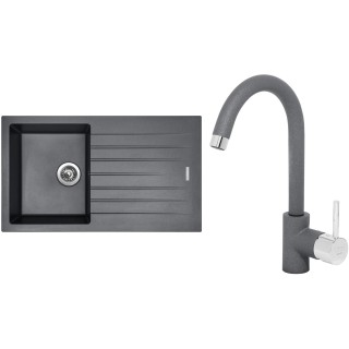 Set Sinks (dřez Perfecto 860 Titanium 72 + baterie Mix 35 Titanium 72)