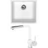 Set Sinks G8028 (dřez Frame 457 Milk 28 + baterie Mix 3 P Milk 28)