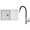 Set Sinks G4528XC (dřez Linea 780 XC Milk 28 + baterie Flexia lesklá)