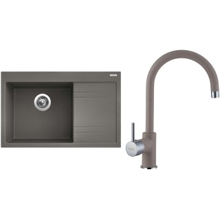 Set Sinks G5254 (dřez Rim 780 L Truffle 54 levý + baterie Vitalia Truffle 54)