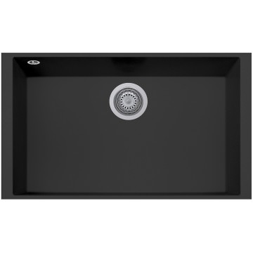 Kuchyňský dřez Sinks Cube 690U Nanoblack N6, pro spodní montáž