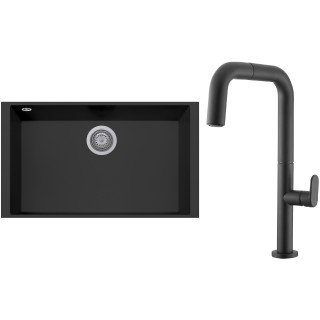 Set Sinks G266N6 (dřez Cube 690U Nanoblack N6 + baterie Eva P Nanoblack N6)