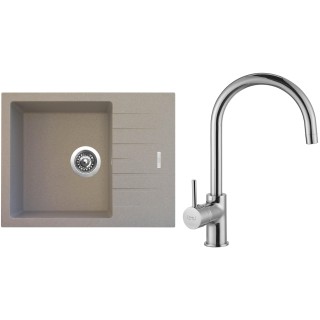 Set Sinks G10629 (dřez Perfecto 650 Avena 29 + baterie Vitalia Chrom - lesklý)