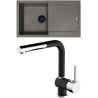 Set Sinks G282N3 (dřez Amanda 860 NANO BL Nanotruffle N3 + baterie Mix 3 P Nanoblack N6)