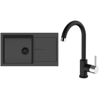 Set Sinks G325N6 (dřez Infinity 860 NANO BL Nanoblack N6 + baterie Mix 35 Nanoblack N6)