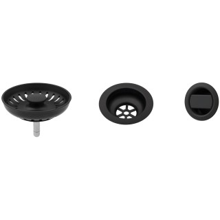 Černé komponenty pro granitové dřezy Sinks, pro jednodřezy bez ovladače